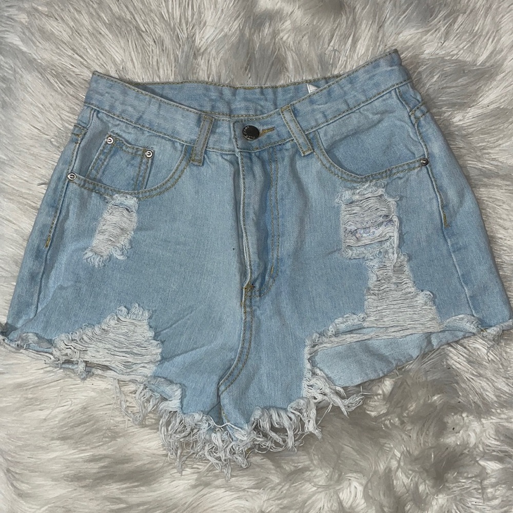 Denim High Wasted Shorts